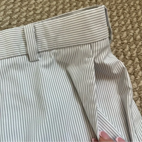 Nike Golf Dry Fit Pants 36/32 NWOT Gray White Stripe - Picture 5 of 9